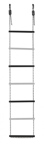 Лестница веревочная 7 перекладин цв.черный, белый D=25  в Урае - uray.ok-mebel.com | фото 1