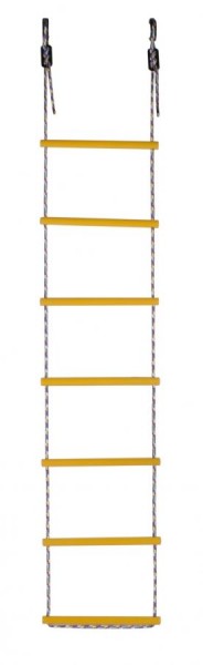 Лестница веревочная 7 перекладин цв.желтый D=25  в Урае - uray.ok-mebel.com | фото