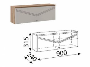 Лимба (гостиная) М10 Шкаф навесной малый в Урае - uray.ok-mebel.com | фото
