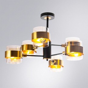 Люстра на штанге Arte Lamp Carlo A8205SP-6BK в Урае - uray.ok-mebel.com | фото 2