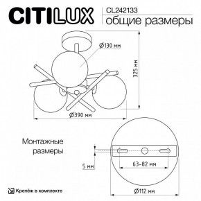 Люстра на штанге Citilux Ronny CL242133 в Урае - uray.ok-mebel.com | фото 7