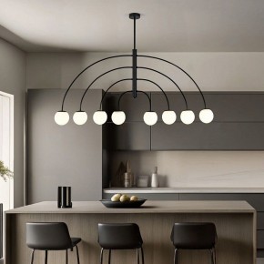 Люстра на штанге Eurosvet Cenacolo 30179/8 черный в Урае - uray.ok-mebel.com | фото 3