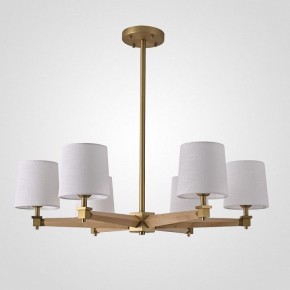 Люстра на штанге Imperiumloft Jorgenson White/Light wood STAVRA01 в Урае - uray.ok-mebel.com | фото