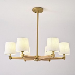 Люстра на штанге Imperiumloft Jorgenson White/Light wood STAVRA01 в Урае - uray.ok-mebel.com | фото 2