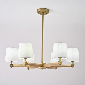 Люстра на штанге Imperiumloft Jorgenson White/Light wood STAVRA01 в Урае - uray.ok-mebel.com | фото 4