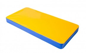 Мат гимнастический 1х0,5х0,08м цв. синий-желтый в Урае - uray.ok-mebel.com | фото