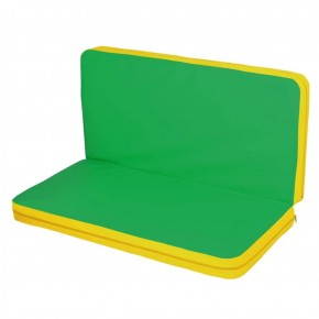 Мат гимнастический 1,15х1,15х0,08м складной цв. желтый-зеленый (к ДСК Мурзилка и Кубик) в Урае - uray.ok-mebel.com | фото