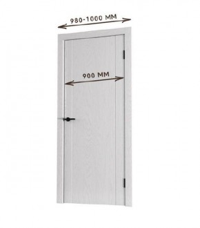 Межкомнатная дверь Bolivar Роялвуд белый (комплект) 900 в Урае - uray.ok-mebel.com | фото