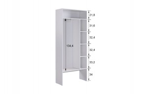 МЕРСИ Прихожая (модульная) белое дерево в Урае - uray.ok-mebel.com | фото 5