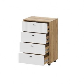 МИЛАН Детская (Дуб Золотой/Белый матовый) в Урае - uray.ok-mebel.com | фото 19