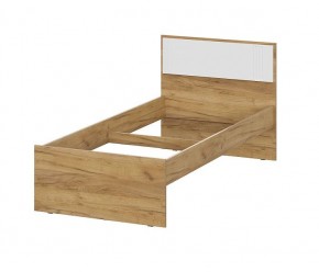 МИЛАН Детская (Дуб Золотой/Белый матовый) в Урае - uray.ok-mebel.com | фото 3