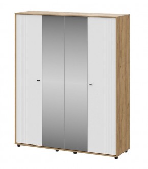 МИЛАН Шкаф четырехстворчатый (Белый Матовый) в Урае - uray.ok-mebel.com | фото