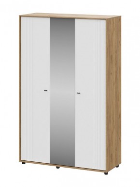 МИЛАН Шкаф трехстворчатый (Белый матовый) в Урае - uray.ok-mebel.com | фото
