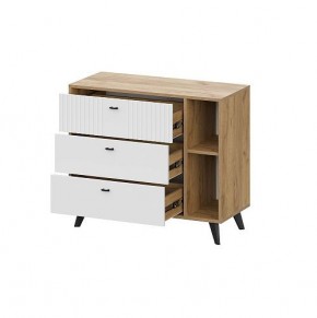 МИЛАН Спальня (Дуб Золотой/Белый матовый) в Урае - uray.ok-mebel.com | фото 13