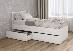 МОРИ КРМЯ 900.1/1 Кровать с нишей под ящики (настил) белый в Урае - uray.ok-mebel.com | фото 2