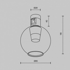 Накладной светильник Maytoni Bubble TR148-1-3W3K-PT в Урае - uray.ok-mebel.com | фото 6