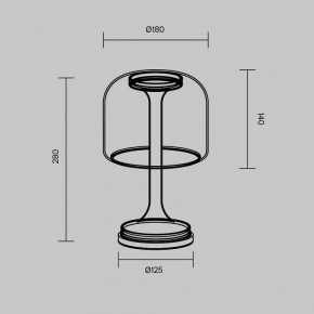 Настольная лампа декоративная Maytoni Spirito MOD286TL-L8W3K в Урае - uray.ok-mebel.com | фото 4