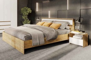 НЕКСТ 1 Спальный гарнитур (модульный) Дуб Золотой/Белый в Урае - uray.ok-mebel.com | фото 2