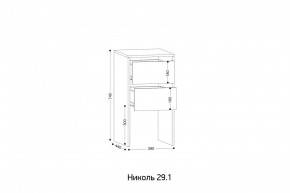 НИКОЛЬ 25 Шкаф 5-ти створчатый в Урае - uray.ok-mebel.com | фото 7