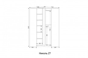 НИКОЛЬ 27 Шкаф угловой в Урае - uray.ok-mebel.com | фото 2