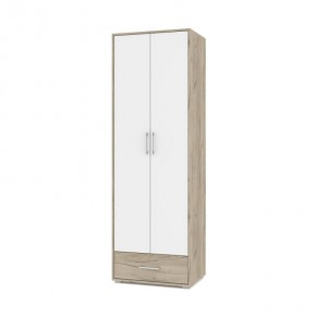 ОЛИВИЯ О22 Шкаф 2-х дверный (дуб серый/белый) в Урае - uray.ok-mebel.com | фото