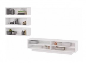 ПАОЛА Гостиная (Белый/Белый) в Урае - uray.ok-mebel.com | фото 2
