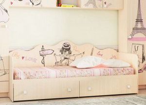 Кровать для детской КР24 Париж в Урае - uray.ok-mebel.com | фото 2