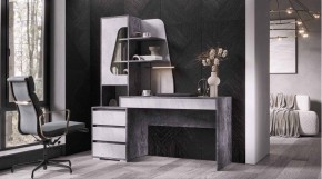 ПИФАГОР Стол компьютерный (цемент светлый/цемент темный) в Урае - uray.ok-mebel.com | фото