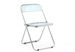 Пластиковый стул Fold складной clear gray-blue в Урае - uray.ok-mebel.com | фото