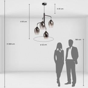 Подвесная люстра De City Альфа 23 324019104 в Урае - uray.ok-mebel.com | фото 8
