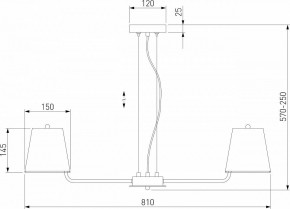 Подвесная люстра Eurosvet Amaretto 60155/8 хром в Урае - uray.ok-mebel.com | фото 5