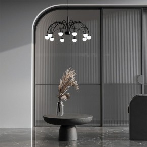 Подвесная люстра Eurosvet Ragno 90034/10 LED черный в Урае - uray.ok-mebel.com | фото 4