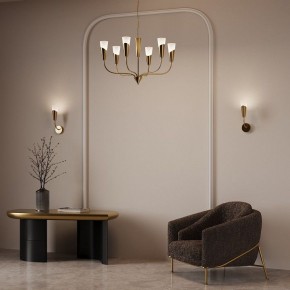 Подвесная люстра Eurosvet Rhyton 60167/6 латунь в Урае - uray.ok-mebel.com | фото 6