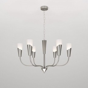 Подвесная люстра Eurosvet Rhyton 60167/6 никель в Урае - uray.ok-mebel.com | фото