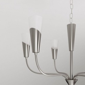 Подвесная люстра Eurosvet Rhyton 60167/6 никель в Урае - uray.ok-mebel.com | фото 8