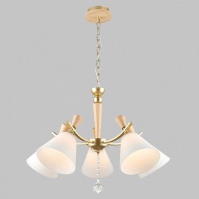 Подвесная люстра Imex MD.6132 MD.6132-5-P-GD+WOOD в Урае - uray.ok-mebel.com | фото 2