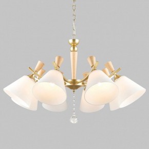 Подвесная люстра Imex MD.6132 MD.6132-8-P-GD+WOOD в Урае - uray.ok-mebel.com | фото