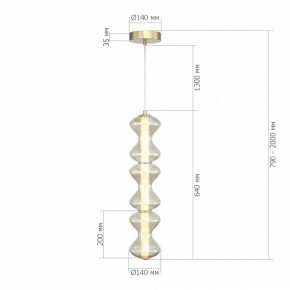 Подвесная люстра ST-Luce SPINE SL6136.213.01 в Урае - uray.ok-mebel.com | фото 4