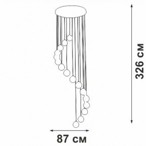 Подвесная люстра Vitaluce V2893 V2893-9/16S в Урае - uray.ok-mebel.com | фото 4