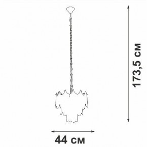Подвесная люстра Vitaluce V58120 V58120-8/5 в Урае - uray.ok-mebel.com | фото 3