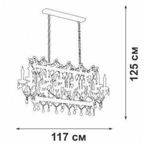 Подвесная люстра Vitaluce V5814 V5814-7/14 в Урае - uray.ok-mebel.com | фото 3