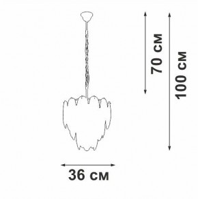 Подвесная люстра Vitaluce V5887 V5887-8/7 в Урае - uray.ok-mebel.com | фото 5