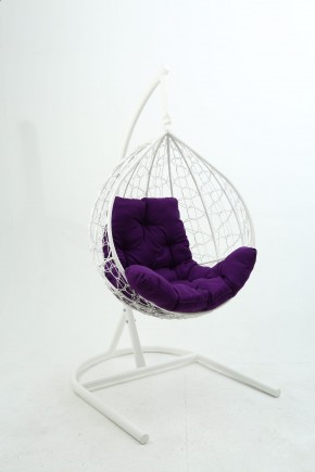 Подвесное кресло Бароло (белый/фиолетовый) в Урае - uray.ok-mebel.com | фото