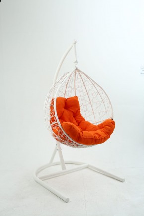 Подвесное кресло Бароло (белый/оранжевый) в Урае - uray.ok-mebel.com | фото
