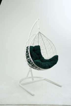 Подвесное кресло Бароло (белый/зеленый) в Урае - uray.ok-mebel.com | фото