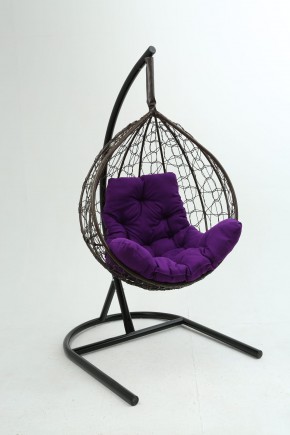 Подвесное кресло Бароло (коричневый/фиолетовый) в Урае - uray.ok-mebel.com | фото