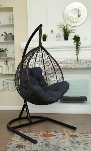 Подвесное кресло Бароло (коричневый/графит) в Урае - uray.ok-mebel.com | фото