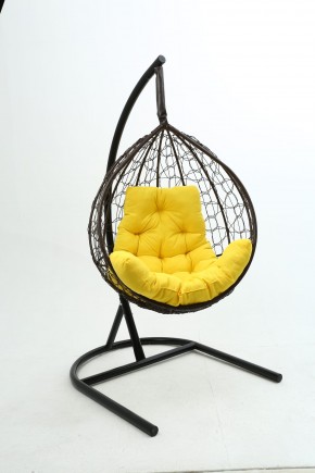 Подвесное кресло Бароло (коричневый/желтый) в Урае - uray.ok-mebel.com | фото