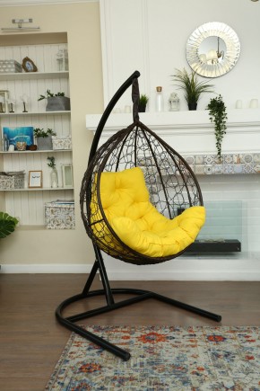 Подвесное кресло-кокон Бароло (коричневый/черный) в Урае - uray.ok-mebel.com | фото 4