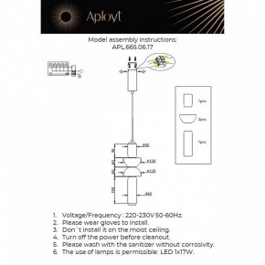Подвесной светильник Aployt Elin APL.665.06.17 в Урае - uray.ok-mebel.com | фото 3